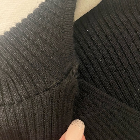 Black Long Sleeve Knitwear Top - Picture 4 of 5